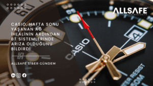 Casio, Hafta Sonu Yaşanan Ağ İhlalinin Ardından BT Sistemlerinde Arıza Olduğunu Bildirdi